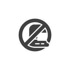 Stop water pollution vector icon. filled flat sign for mobile concept and web design. Industrial waste pipe glyph icon. Symbol, logo illustration. Vector graphics