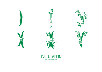 Sprout - vector icons set.