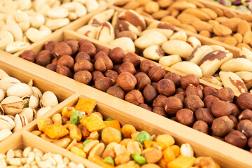 Fototapeta na wymiar Heap of nuts
