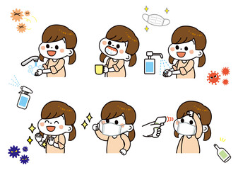 感染対策セット（女の子）