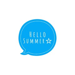''Hello summer'' Lettering