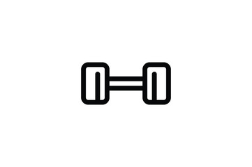 Gym Outline Icon - Dumbbell