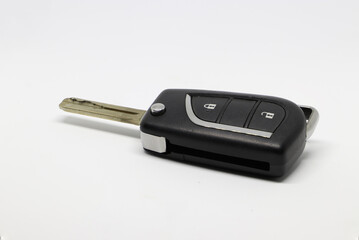 Car key and system isolated on a white background