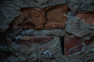 The texture of a stone wall, flooring, concrete destruction, metal corrosion and rusty antiquity, the basis of construction reinforcement and ceilings, paint chips
