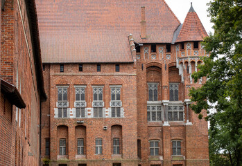 Malbork Castle, formerly Marienburg Castle, the seat of the Grand Master of the Teutonic Knights, Malbork, Poland