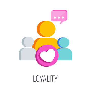 Loyality brand icon. Loyal consumer. Regular customer.