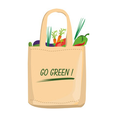Eco bag with vegetables