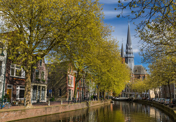 Fototapeta na wymiar Gouda cityscape - Netherlands