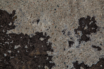 The texture of a stone wall, flooring, concrete destruction, metal corrosion and rusty antiquity, the basis of construction reinforcement and ceilings, paint chips