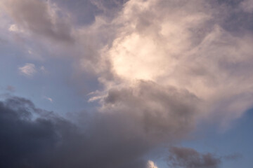 Fototapeta na wymiar Nature background, Blue cloudy sky.