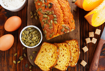 Sweet pumpkin cake