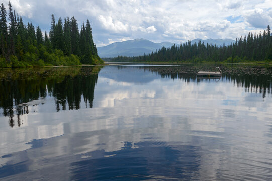 Semicircular ripples at Lasalle Lake, British Columbia, Canada
