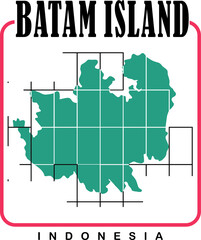 Fototapeta na wymiar Batam island Picture Vector illustration for t shirt or Advertising