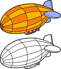 illustration coloring page of happy cartoon character for children, coloring and scrap book © boyusya
