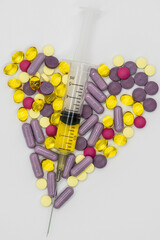 different tablets on a light background large