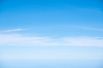 Blue sky background.