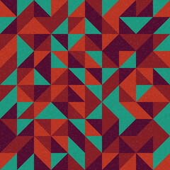 Fototapeta premium Abstract Geometric Pattern generative computational art illustration