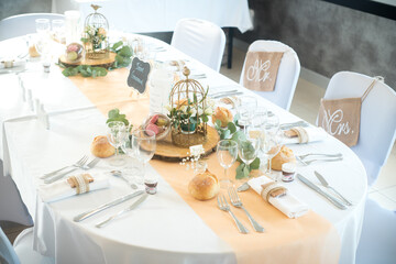 Décoration de table de mariage