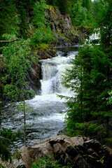 Kivach waterfall in the Republic of Karelia