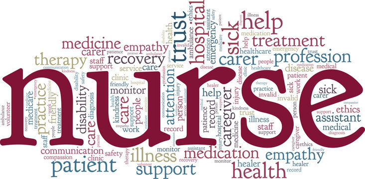 Nurse Word Cloud Images – Browse 4,387 Stock Photos, Vectors, and Video