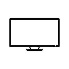 TV vector icon, monitor icon.