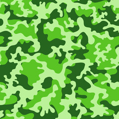 Vector seamless military pattern