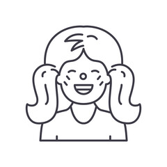 Perverse icon, linear isolated illustration, thin line vector, web design sign, outline concept symbol with editable stroke on white background.