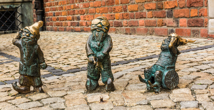 Wroclaw, Poland - August  05, 2016: Wroclaw’s Dwarfs.