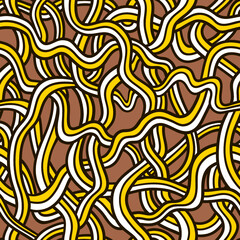 Seamless vector doodle pattern with lines