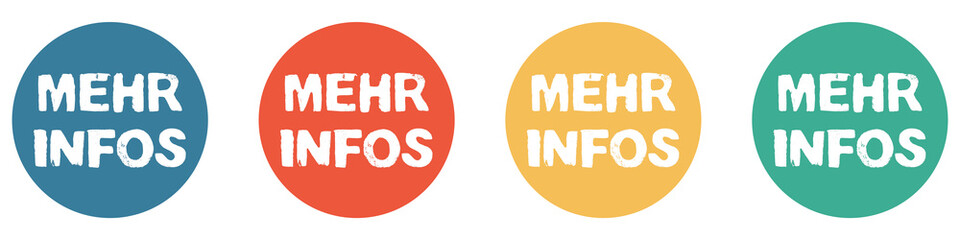 Bunter Banner mit 4 Buttons: Mehr Infos / Informationen
