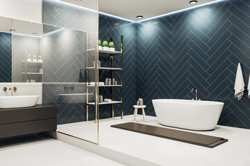 Clean bathroom interior