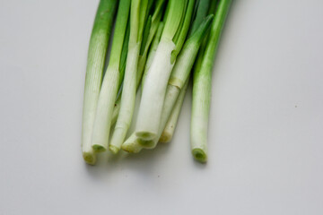 Onion on a white background, food market