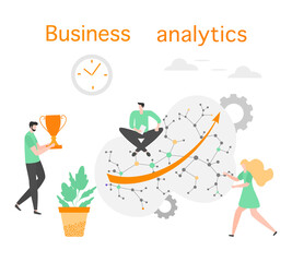 Business analytics finance growth strategy People