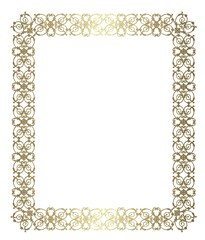 Elegant gold frame - 394635241