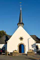 Fototapeta na wymiar Church of Penerf at Damgan, a commune in the Morbihan department of Brittany in north-western France.
