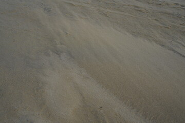 内灘海岸の砂浜と砂嵐