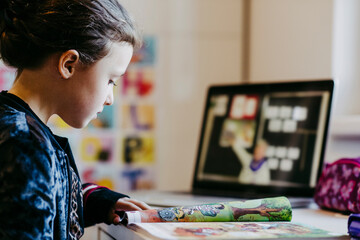 Fototapeta premium Homeschooling