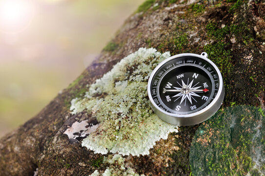 Close-up Of Navigation Compass