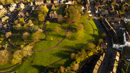 Outdoor park on a hill