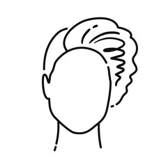 Faceless user icon avatar character