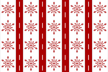 Christmas Pattern Vector Illustration, Christmas Decorations, Christmas Ornaments, Snowflakes,