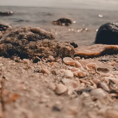 stones on the beach