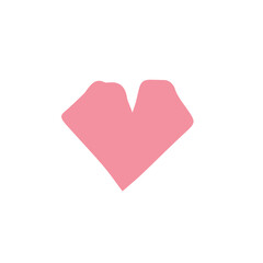 Doodle heart for Valentine Day. Hand drawn style