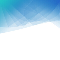 Blue abstract curve background with copy space. Modern smooth background. Design template for cover. Wavy concept for brochure and space for white text. Smooth vector background