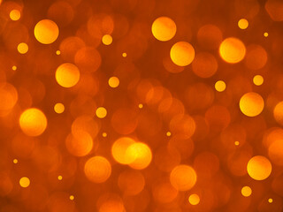 Obraz premium Orange abstract background, bright bokeh