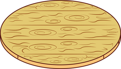 Wooden board for cooking. Kitchen appliances.