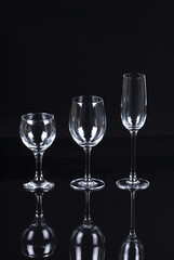 very elegant beverage glasses