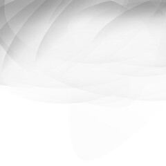 Gray abstract curve background with copy space. Modern smooth background. Design template for cover. Wavy concept for brochure and space for white text. Smooth vector background