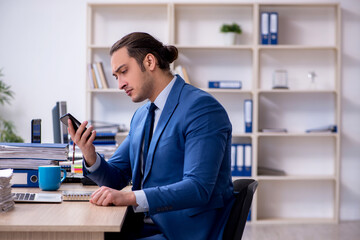 Businessman working in the office