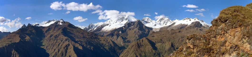 Mount Saksarayuq Andes mountains Choquequirao trek Peru